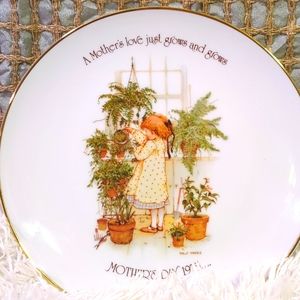 VTG. Holly Hobbies Porcelain Mother's Day Plate
